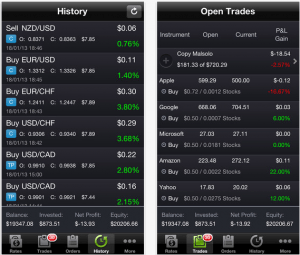 stock trading demo app